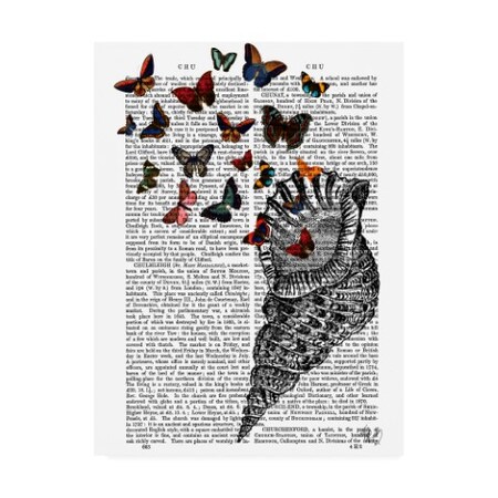 Fab Funky 'Conch Shell And Butterflies' Canvas Art,14x19
